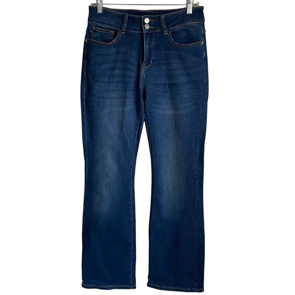Judy Blue Slim Bootcut Fit Jeans Sz 7/28 Mid-Rise Blue Stretch Festival Western